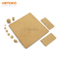 Hengko Custom Ventes directes Microns Rectangulaires Filtre de bronze fritté Filtre de métal poreux Power Filtre Plaque de filtre